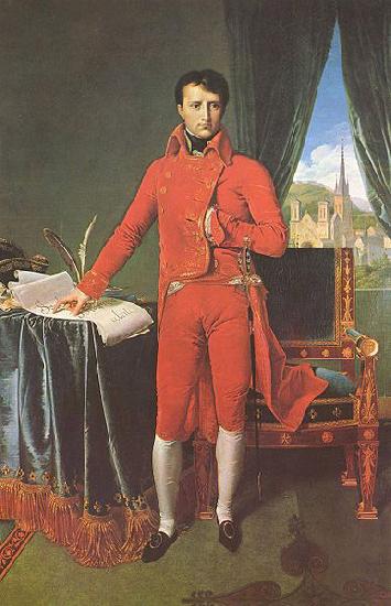 Jean Auguste Dominique Ingres Portrat Napoleon Bonapartes als Erster Konsul oil painting picture
